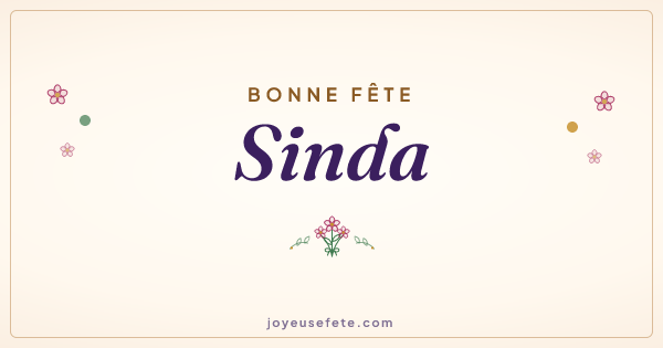 Image « Bonne fête Sinda » au format large