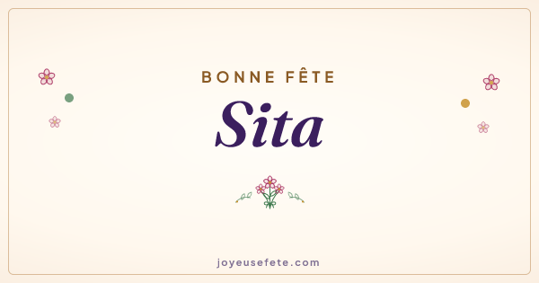 Image « Bonne fête Sita » au format large