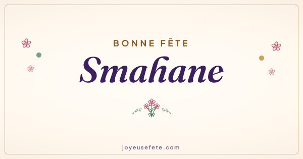 Image « Bonne fête Smahane » au format large