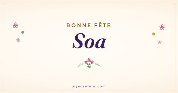 Image « Bonne fête Soa » au format large