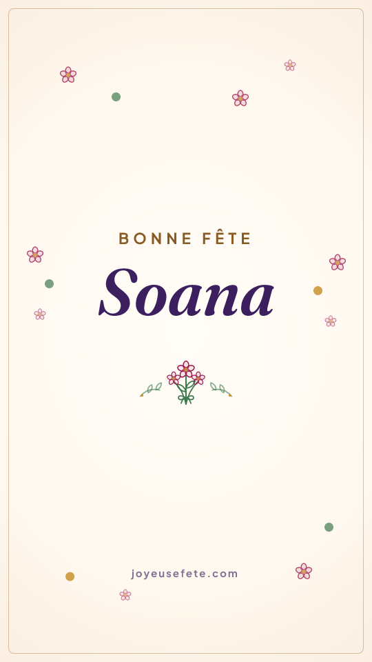 Image « Bonne fête Soana » au format story