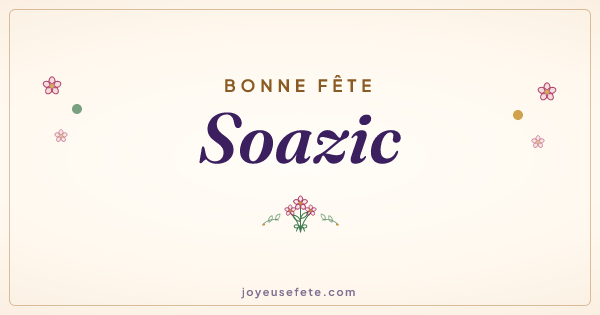 Image « Bonne fête Soazic » au format large