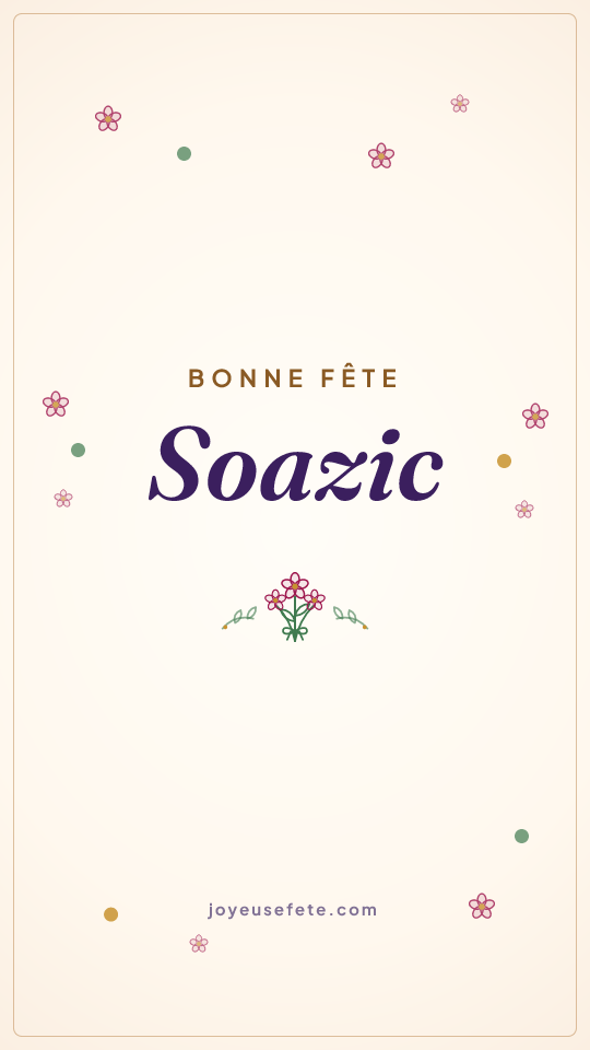 Image « Bonne fête Soazic » au format story