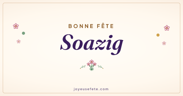 Image « Bonne fête Soazig » au format large