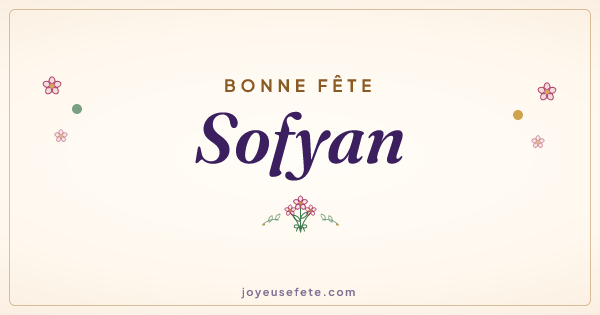 Image « Bonne fête Sofyan » au format large