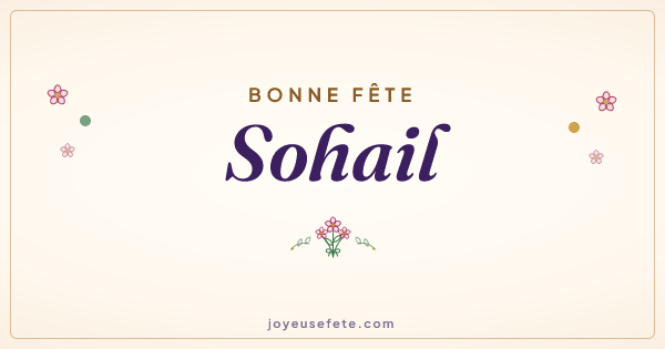Image « Bonne fête Sohail » au format large