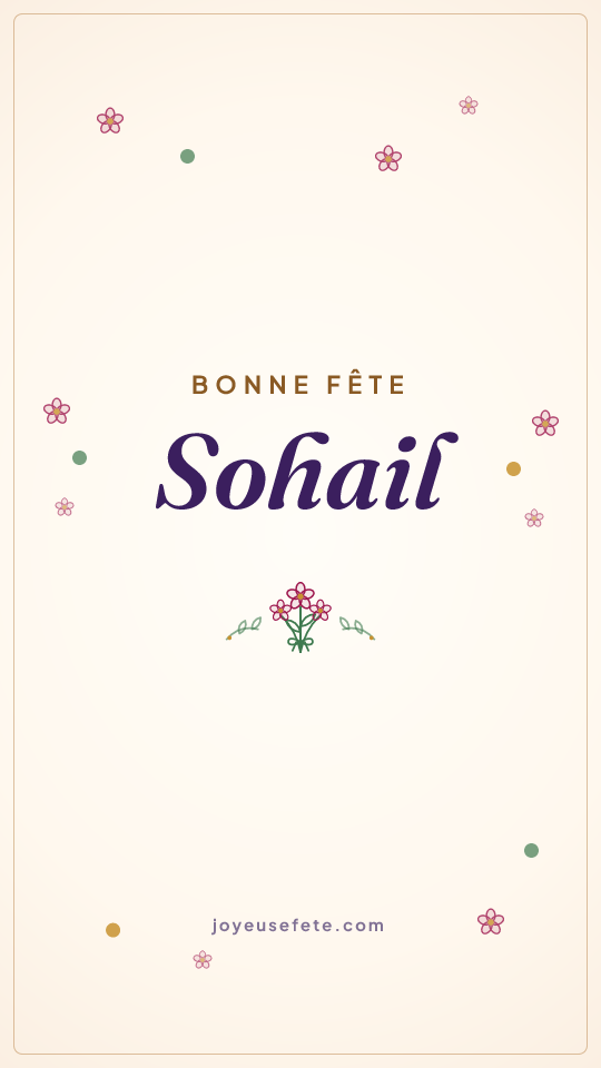 Image « Bonne fête Sohail » au format story