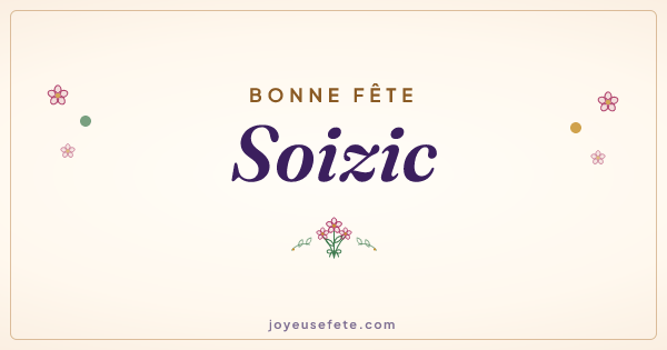 Image « Bonne fête Soizic » au format large