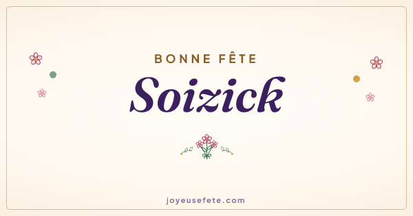 Image « Bonne fête Soizick » au format large