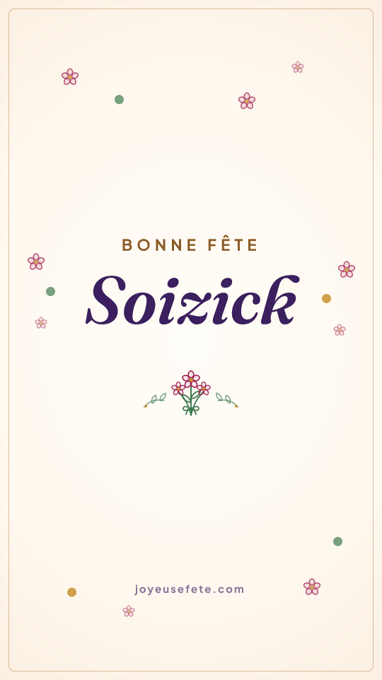 Image « Bonne fête Soizick » au format story