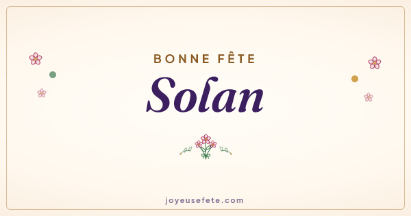 Image « Bonne fête Solan » au format large