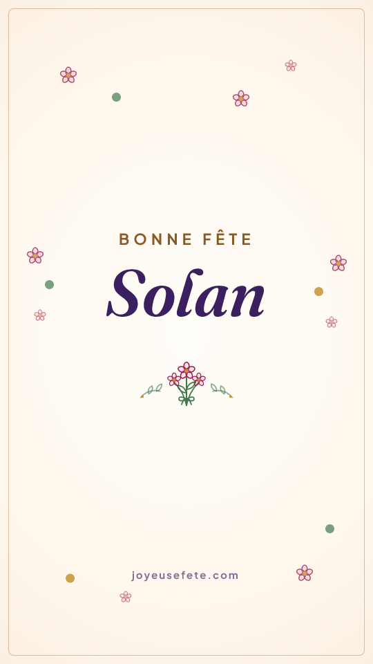 Image « Bonne fête Solan » au format story