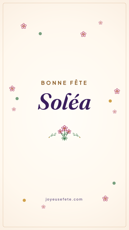 Image « Bonne fête Soléa » au format story