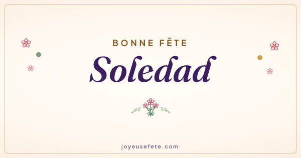Image « Bonne fête Soledad » au format large