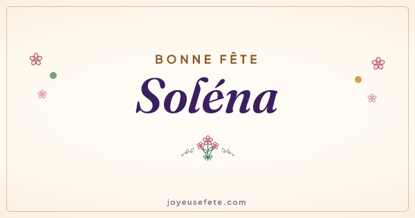Image « Bonne fête Soléna » au format large