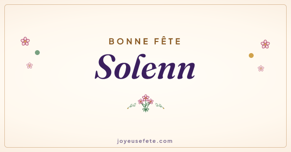 Image « Bonne fête Solenn » au format large