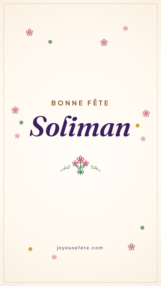 Image « Bonne fête Soliman » au format story