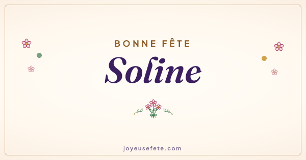 Image « Bonne fête Soline » au format large
