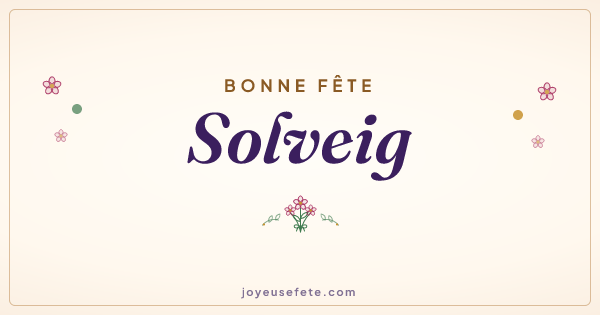 Image « Bonne fête Solveig » au format large
