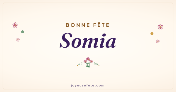 Image « Bonne fête Somia » au format large