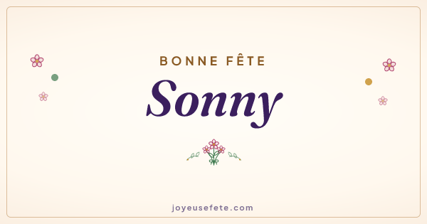 Image « Bonne fête Sonny » au format large