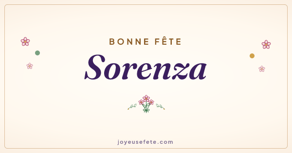 Image « Bonne fête Sorenza » au format large