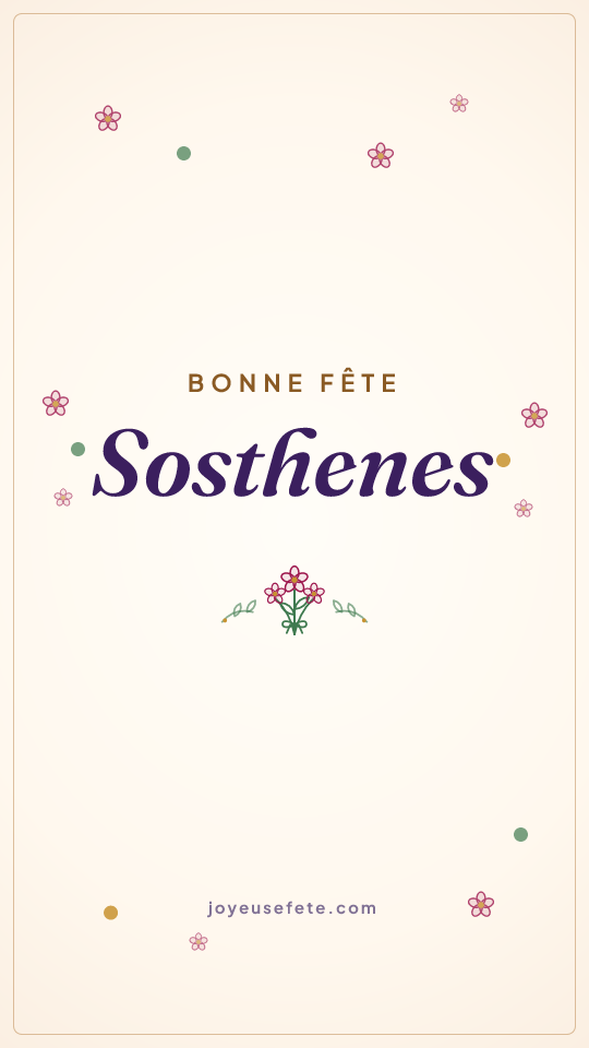 Image « Bonne fête Sosthenes » au format story