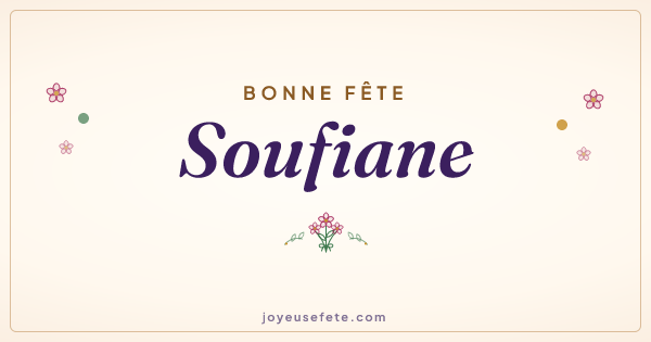 Image « Bonne fête Soufiane » au format large