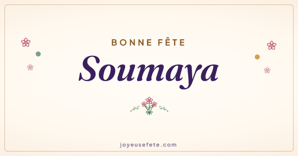 Image « Bonne fête Soumaya » au format large
