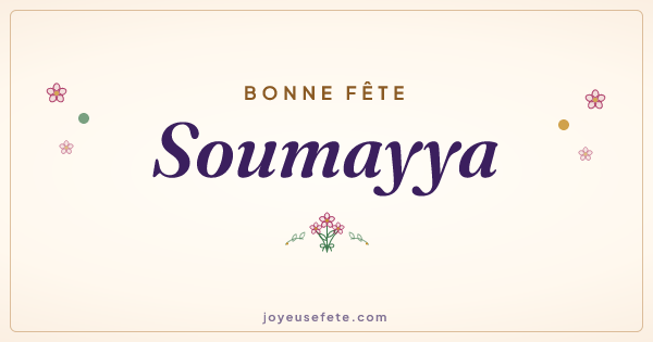Image « Bonne fête Soumayya » au format large