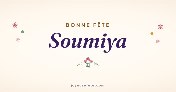 Image « Bonne fête Soumiya » au format large