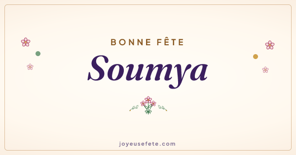 Image « Bonne fête Soumya » au format large