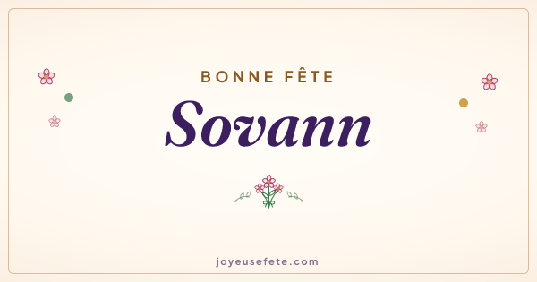 Image « Bonne fête Sovann » au format large