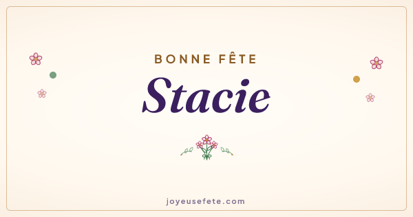 Image « Bonne fête Stacie » au format large