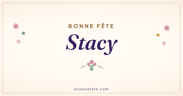 Image « Bonne fête Stacy » au format large