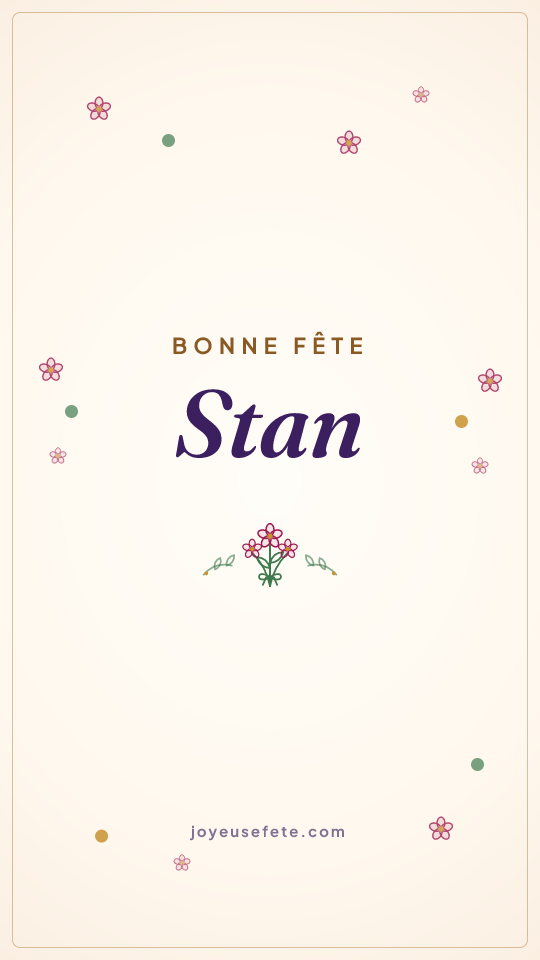 Image « Bonne fête Stan » au format story