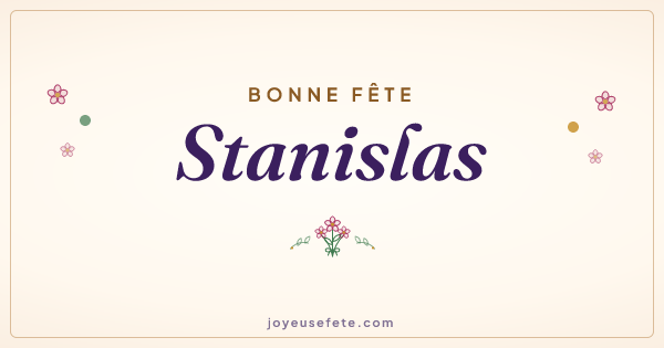 Image « Bonne fête Stanislas » au format large