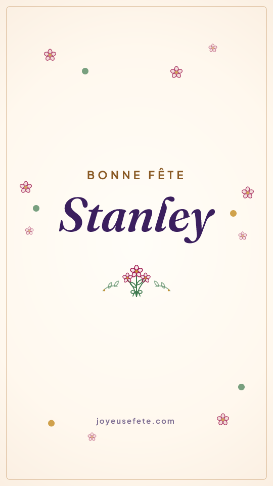 Image « Bonne fête Stanley » au format story