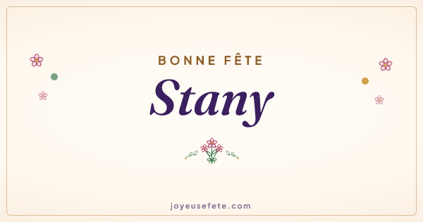 Image « Bonne fête Stany » au format large