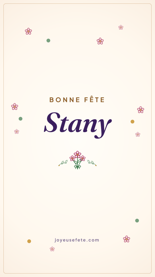 Image « Bonne fête Stany » au format story