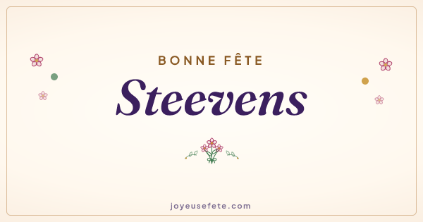 Image « Bonne fête Steevens » au format large