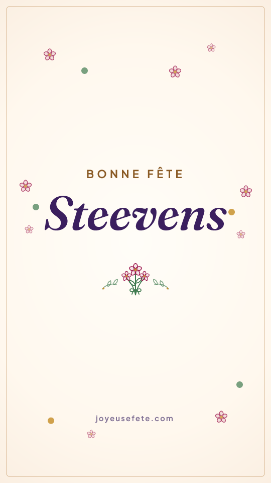 Image « Bonne fête Steevens » au format story
