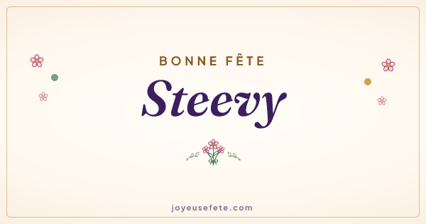 Image « Bonne fête Steevy » au format large