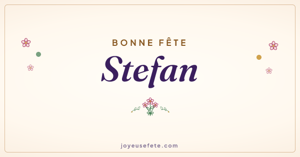 Image « Bonne fête Stefan » au format large