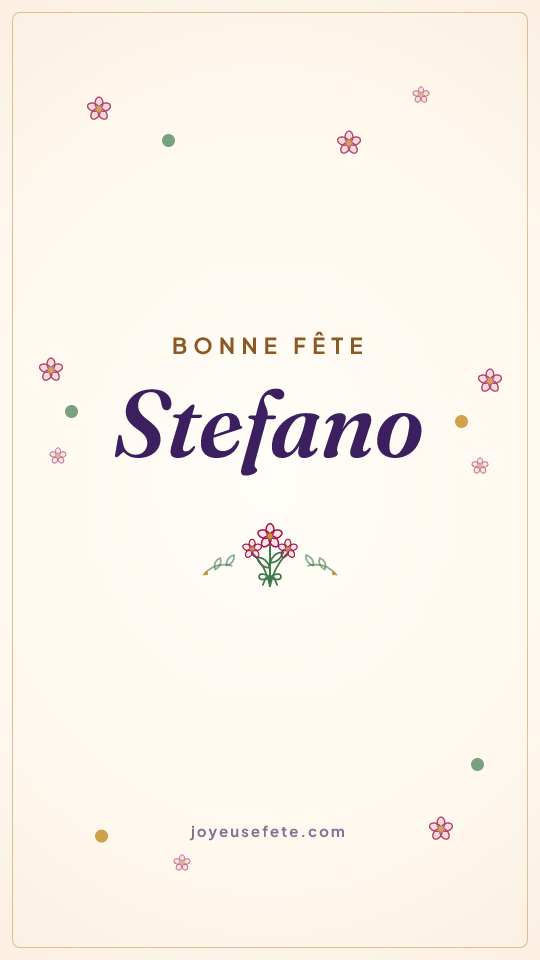 Image « Bonne fête Stefano » au format story