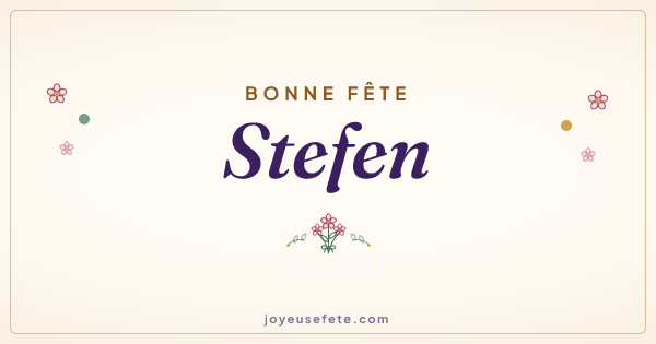 Image « Bonne fête Stefen » au format large