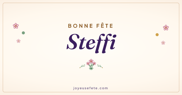 Image « Bonne fête Steffi » au format large