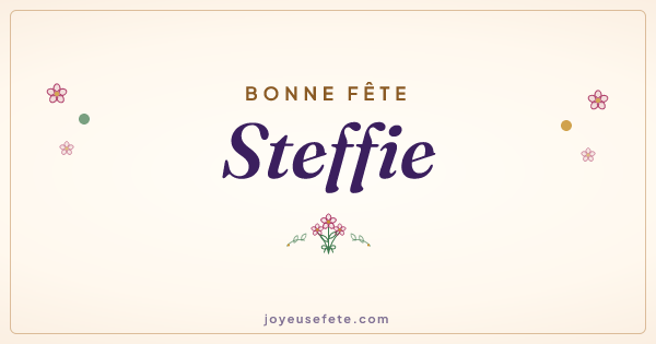 Image « Bonne fête Steffie » au format large