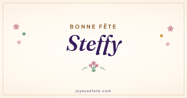 Image « Bonne fête Steffy » au format large