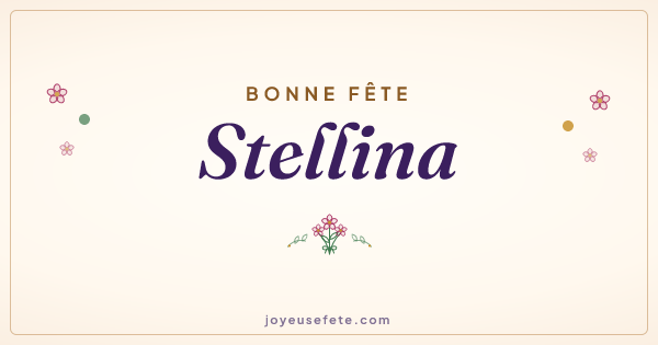 Image « Bonne fête Stellina » au format large